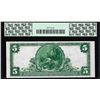 Image 2 : 1902PB $5 Citizens NB of Washington, PA CH# 3383 National Currency Note PCGS AU58PPQ