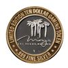 Image 2 : .999 Fine Silver Mirage Las Vegas, Nevada $10 Limited Edition Gaming Token