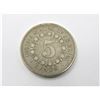 Image 1 : 1867 Shield Nickel With Rays VF+