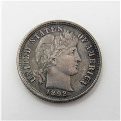1892 BARBER DIME LOVE TOKEN