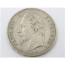 1870 BB France 5 Francs XF