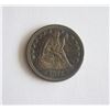 Image 1 : 1874 LIBERTY SEATED QUARTER Graffitied