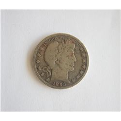 1893 S BARBER HALF DOLLAR