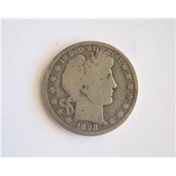 1898 O BARBER HALF DOLLAR