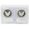 Image 2 : 1998-P & 1999-P Proof Silver Eagles PCGS PR69DCAM