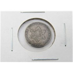 1853 Three Cent Silver Piece