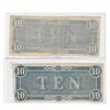 Image 2 : Two 1863 $10.00 Confederate Notes