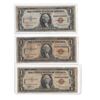Image 1 : Three 1935 A Hawaii $1 Silver Certificates VG-F