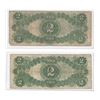 Image 2 : Two (2ct.) 1917 $2.00 United States Notes VG-F