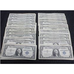 Fifty (50ct) Lot of Circulated Silver Certs