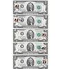 Image 1 : 5 Consecutive 1976 Bicentennial FDI $2.00 Notes