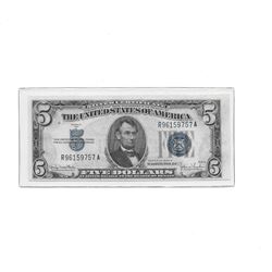 1934-D $5 Blue Seal Silver Certificate Choice Unc.