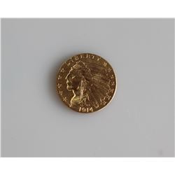1914 $2.5 GOLD INDIAN