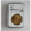Image 1 : 1928 GOLD $20 SAINT GAUDENS NGC MS64