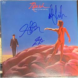 Signed Rush, Hemispheres Album Cover