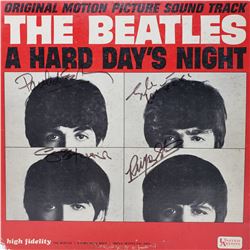 Signed A Hard Days Night Album Cover