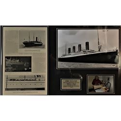 Signed and Framed Millvina Dean,  (2 February 1912 – 31 May 2009) (she was the last remaining Titani