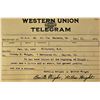Image 2 : Signed & Framed Wright Brothers Western Union Telegram