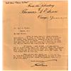 Image 2 : Signed and Framed Thomas Edison Letter