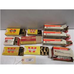 107 - 10 Miscellaneous Boxes Of Empty Winchester Ammo