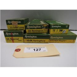 127 - 7 Boxes Of Misc Remington Ammo