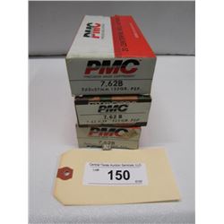 150 - 3 Boxes Of P M C 7.62b 7.62x39 Mm 125 Gr P S P