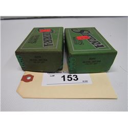 153 - 2 Full Boxes Of Sierra 38 Cal .357 Dia 158 Gr Jsp