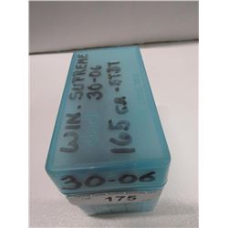 175 - Plastic Case Of Winchester Supreme 30-06 165 Gr