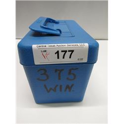 177 - Plastic Case Of Partial Hornady 375 Win 220 Gr