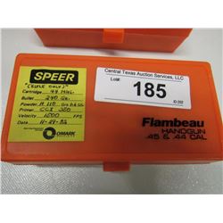 185 - 7 Plastic Cases Of Speer 44 Mag 240 Gr
