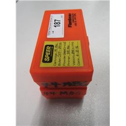 187 - 2 Plastic Cases Of 44 Rem  41 Rem Mag