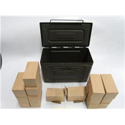 190 - Metal Ammo Box Full Of .223 Ball  Soft Point Ammo