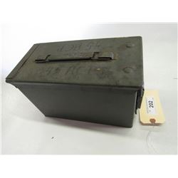 202 - Metal Ammo Box Full Of Ammo