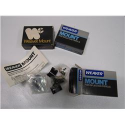 204 - 3 Weaver Mounts - All 1detachable Top Rings