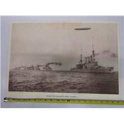 254 - Unframed Picture Of German Fleet Steaming In
