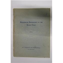 266 - Background Information On The Soviet Union Book