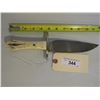 Image 3 : 344 - Handmade Hunting Knife With Ridged Blade