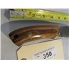 Image 4 : 350 - Hunting Knife W/ Inlaid Wooden Handle