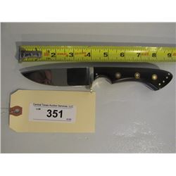 351 - Hunting Knife W/ Wooden Handle