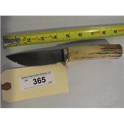 365 - Custom Hunting Knife W/ Ridge In Blade