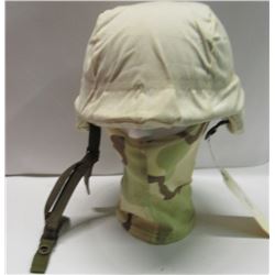 386 - U.S. Military Helmet M-3 W/ Cream Cover
