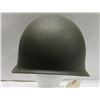 Image 4 : 387 - Vintage Army Helmet Metal Military Battle Green