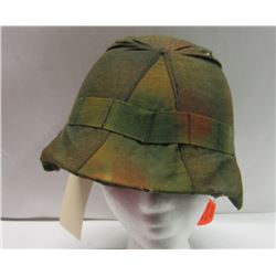 397 - WWII German Black Finish Helmet  W/cover