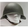 Image 5 : 402 - Vintage Army Helmet Metal Military Battle Green