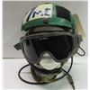 Image 1 : 415 - Canvas Flight Helmet With Attached Goggles