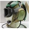 Image 4 : 415 - Canvas Flight Helmet With Attached Goggles