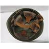 Image 5 : 436 - Vintage Army Helmet Metal Military Battle Green
