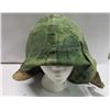Image 1 : 437 - Metal Combat Helmet With Camoflauge Cover