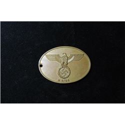 459 - German Warrant Disc Geheime Staatspolizei