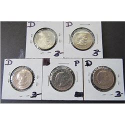 566 - (5) 1979 Susan B. Anthony One Dollar Coins